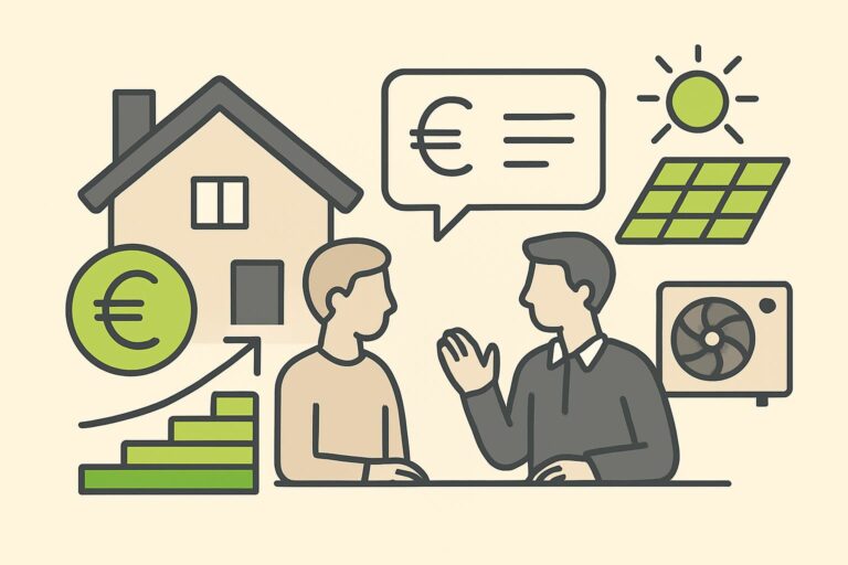 EnergieberaterVerzeichnis.de - Energieberater erklärt einem Hausbesitzer Energiekosten und Einsparungen